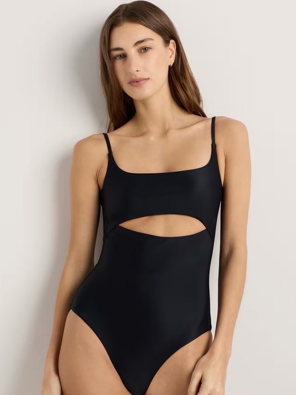 Quince Italian Cut Out One-Piece Swimsuit